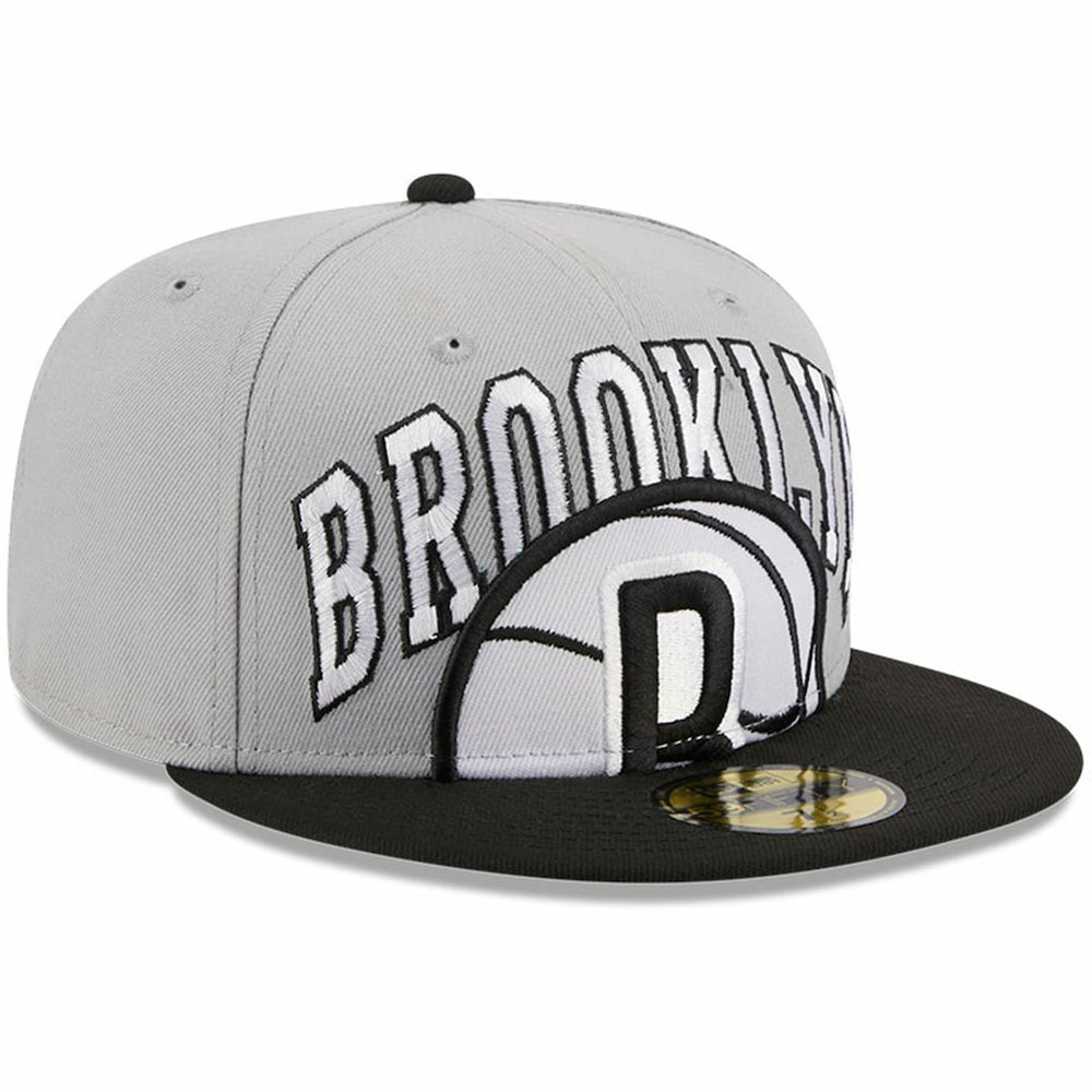 Brooklyn Nets Tip-Off Two-Tone 59FIFTY Fitted Hat Gray/Black | New Era discount