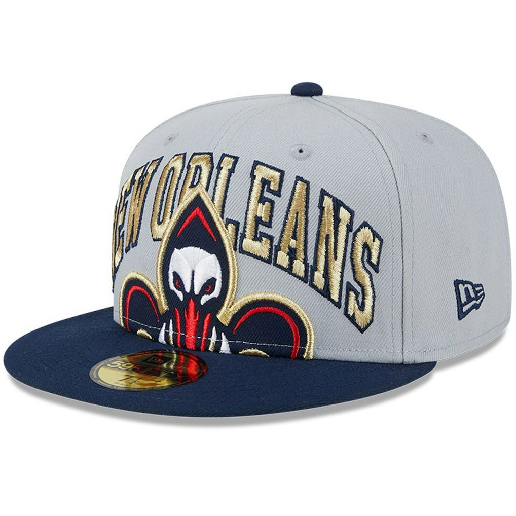 New Orleans Pelicans Tip-Off Two-Tone 59FIFTY Fitted Hat Gray/Navy | New Era online