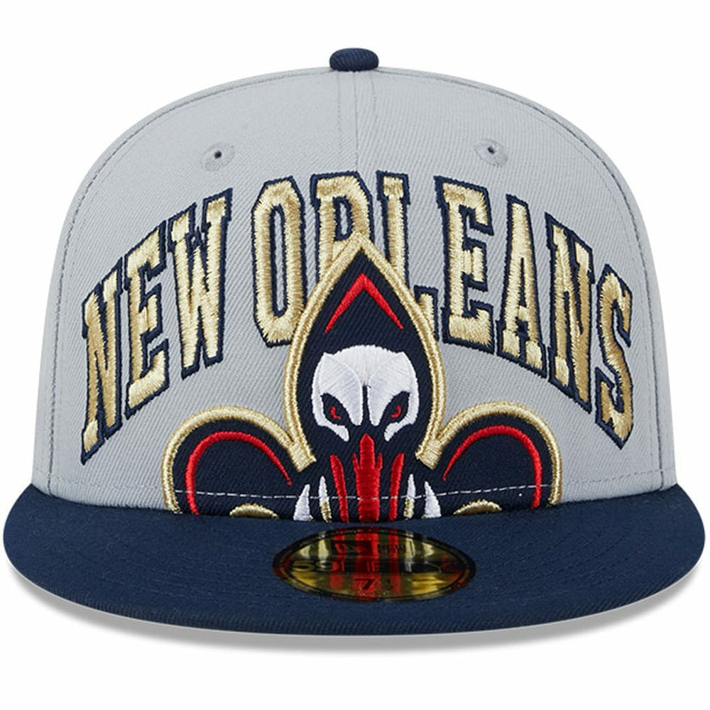 New Orleans Pelicans Tip-Off Two-Tone 59FIFTY Fitted Hat Gray/Navy | New Era online