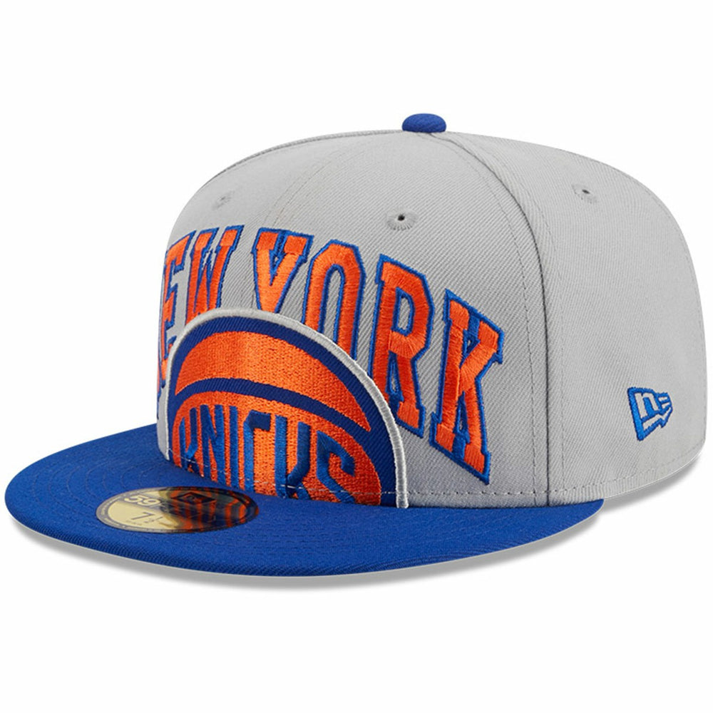 New York Knicks Tip-Off Two-Tone 59FIFTY Fitted Hat Gray/Blue | New Era online