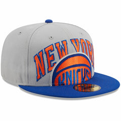 New York Knicks Tip-Off Two-Tone 59FIFTY Fitted Hat Gray/Blue | New Era online
