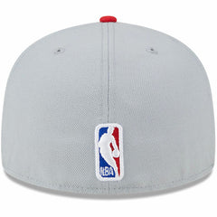 Toronto Raptors Tip-Off Two-Tone 59FIFTY Fitted Hat Gray/Red | New Era outlet