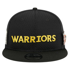 Golden State Warriors Post-Up Pin Mesh 9FIFTY Snapback Hat for sale Black | New Era US