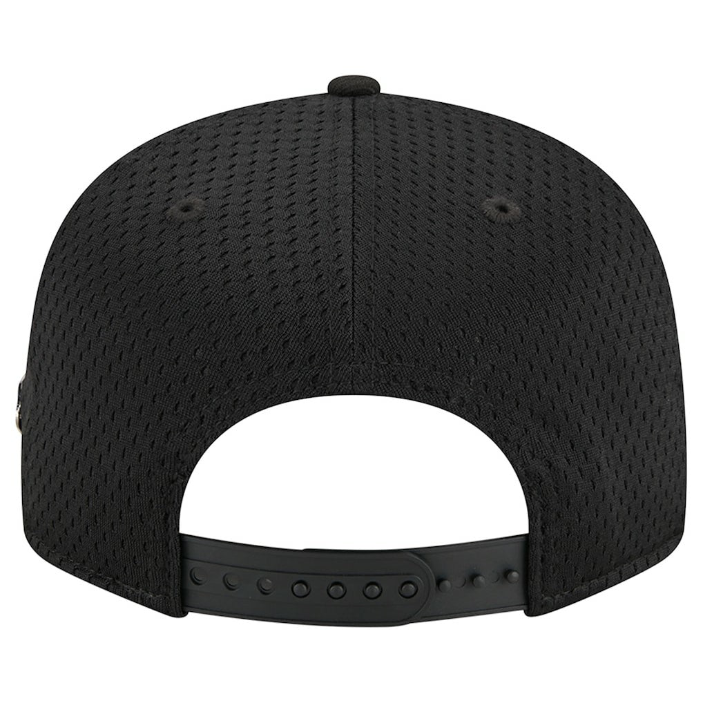 Philadelphia 76ers Post-Up Pin Mesh 9FIFTY Snapback Hat Black | New Era for sale
