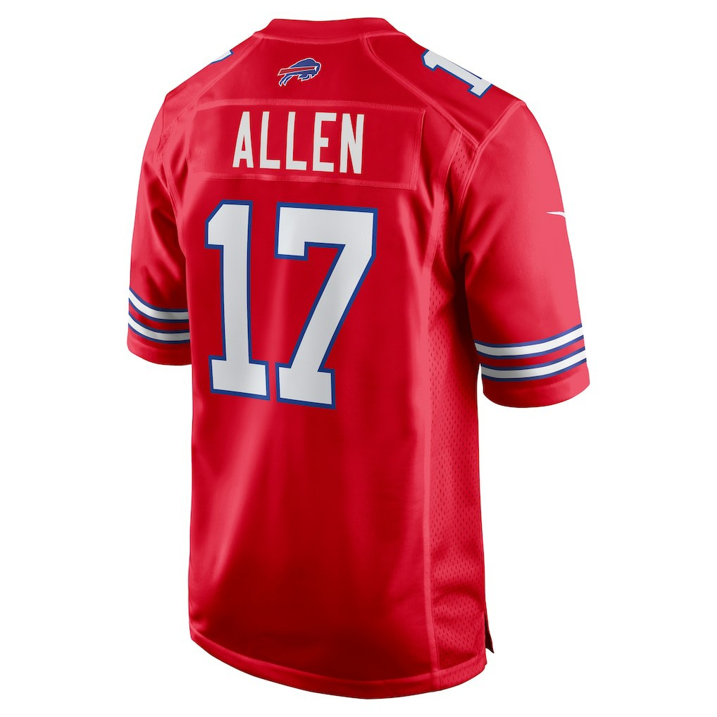 Nike Josh Allen Buffalo Bills Alternate Game Jersey Red