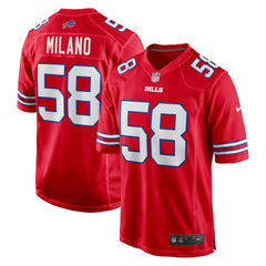Nike Matt Milano Buffalo Bills Alternate Game Jersey Red