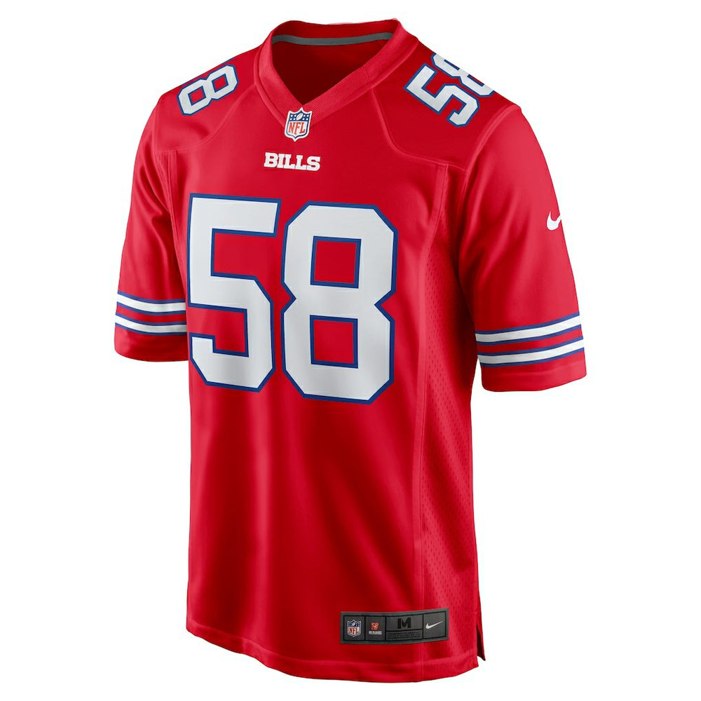 Nike Matt Milano Buffalo Bills Alternate Game Jersey Red