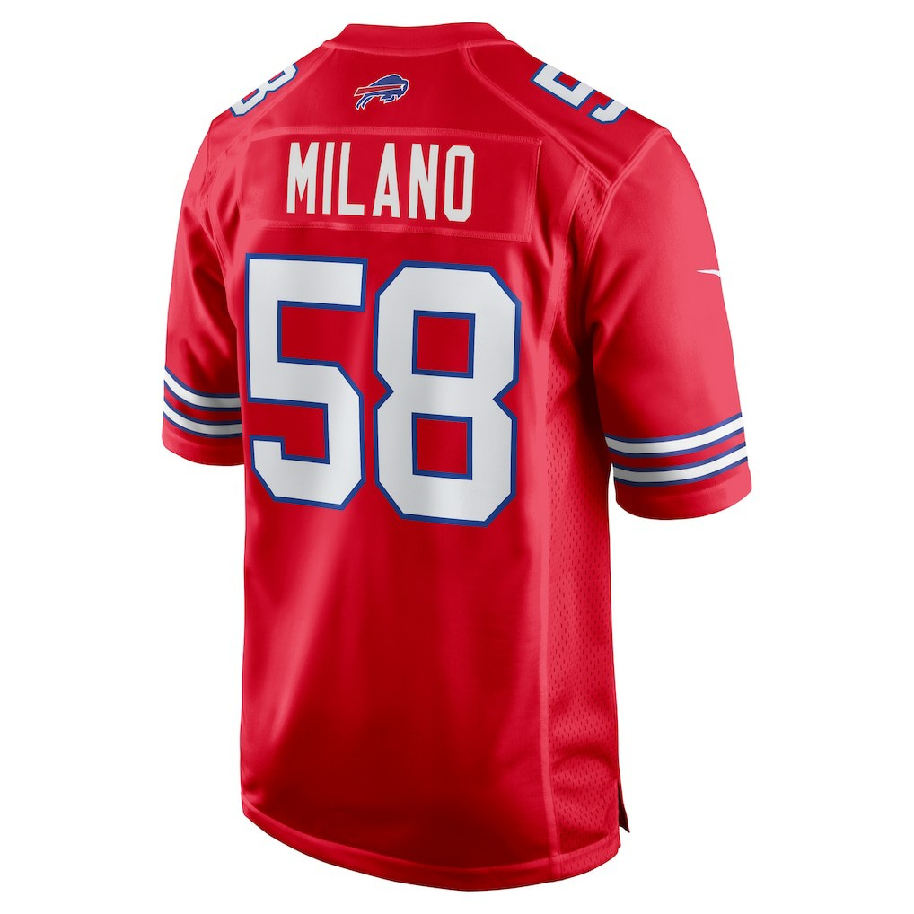 Nike Matt Milano Buffalo Bills Alternate Game Jersey Red