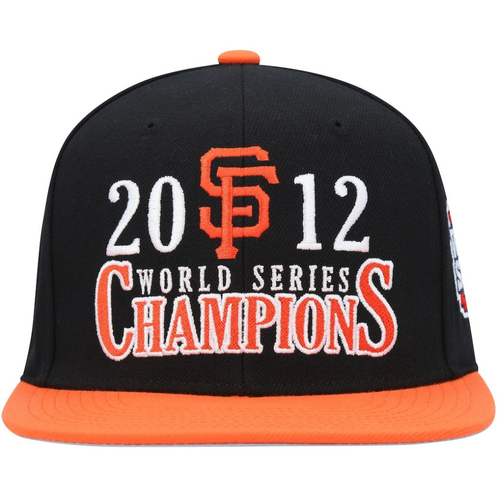 San Francisco Giants Mitchell & Ness World Series Champs Snapback Hat - Black - Mitchell & Ness Online