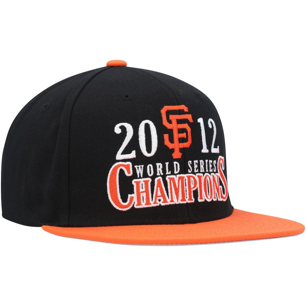 San Francisco Giants Mitchell & Ness World Series Champs Snapback Hat - Black - Mitchell & Ness Online