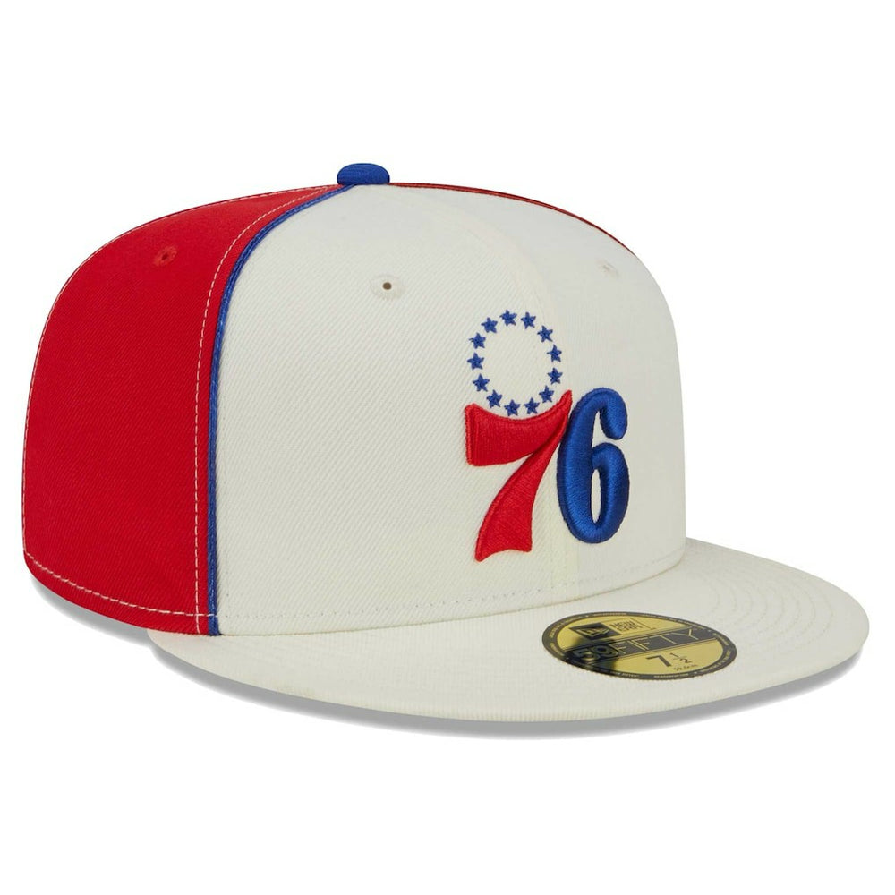 Philadelphia 76ers Piped Pop Panel 59FIFTY Fitted Hat Cream | New Era discount