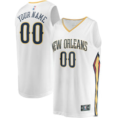New Orleans Pelicans Youth Fast Break Replica Custom Jersey Association Edition White | Fanatics