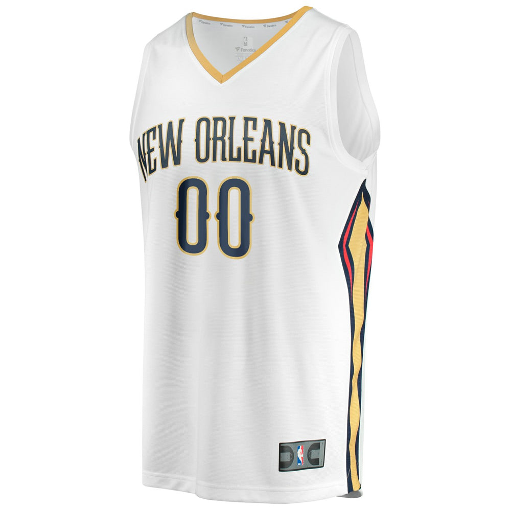 New Orleans Pelicans Youth Fast Break Replica Custom Jersey Association Edition White | Fanatics