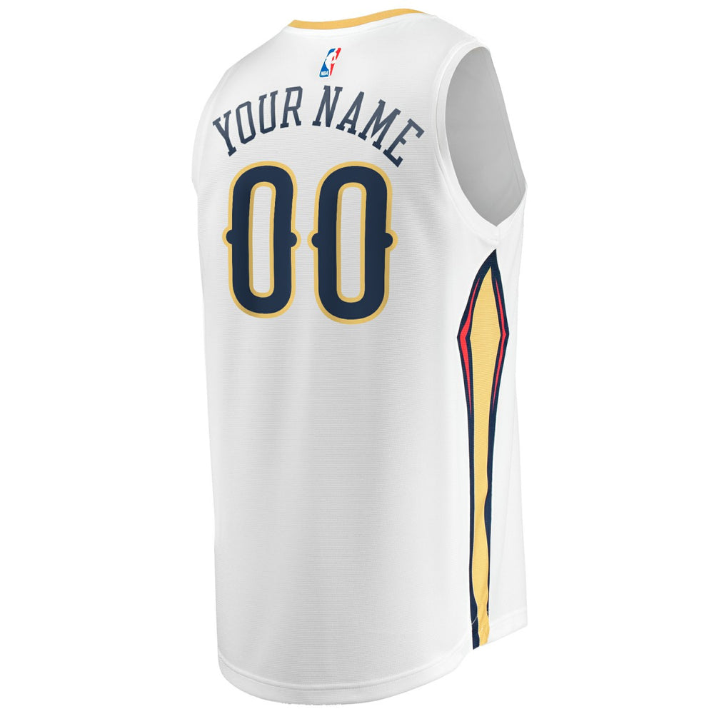 New Orleans Pelicans Youth Fast Break Replica Custom Jersey Association Edition White | Fanatics