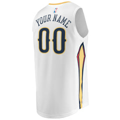 New Orleans Pelicans Youth Fast Break Replica Custom Jersey Association Edition White | Fanatics