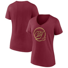 Cleveland Cavaliers Women's Team Pride V-Neck T-Shirt Wine