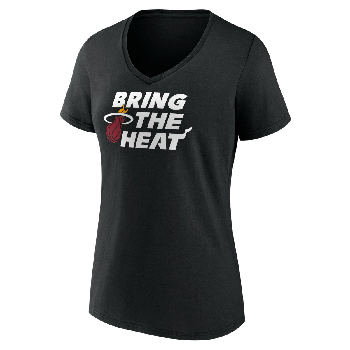 Miami Heat Women's Team Pride V-Neck T-Shirt Black