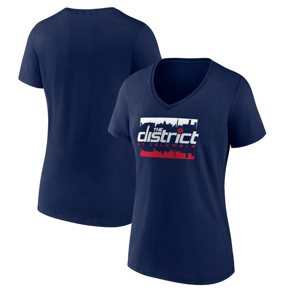 Washington Wizards Women's Timeout V-Neck T-Shirt Navy