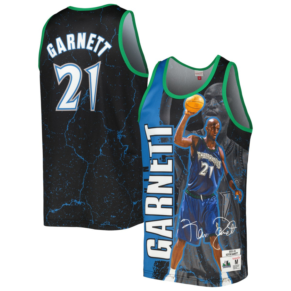 Kevin Garnett Minnesota Timberwolves 2003-04 Hardwood Classics Player Burst Tank Top Black | Mitchell & Ness online