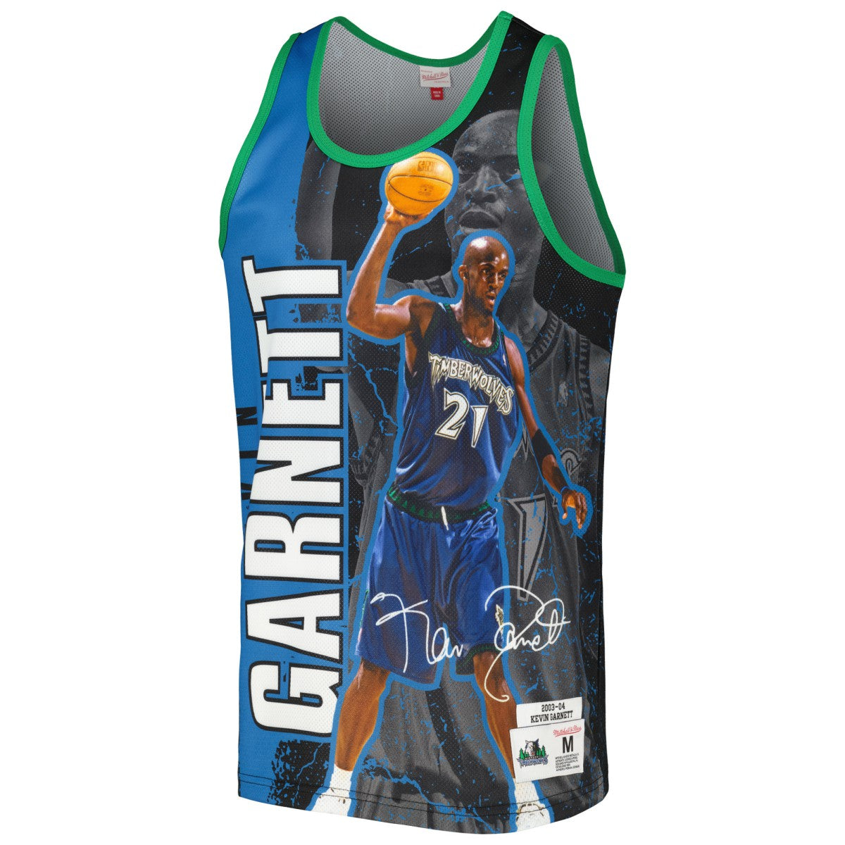 Kevin Garnett Minnesota Timberwolves 2003-04 Hardwood Classics Player Burst Tank Top Black | Mitchell & Ness online