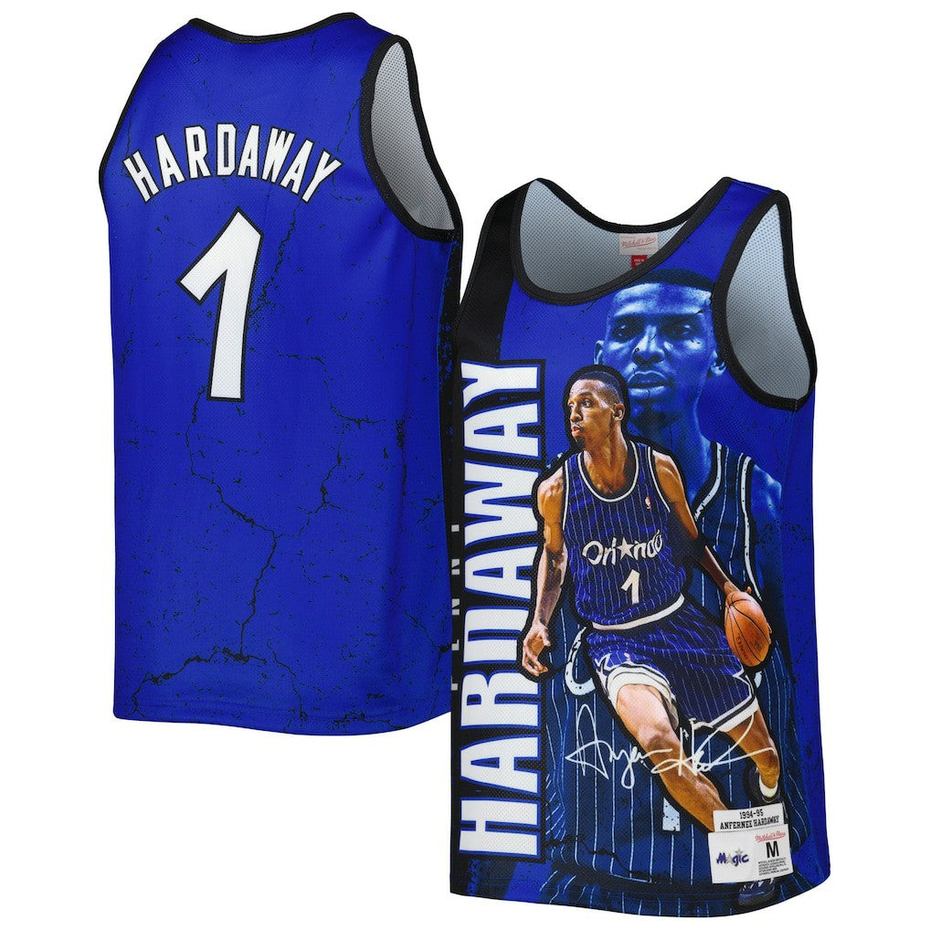 Penny Hardaway Orlando Magic 1994-95 Hardwood Classics Player Burst Tank Top Blue | Mitchell & Ness outlet