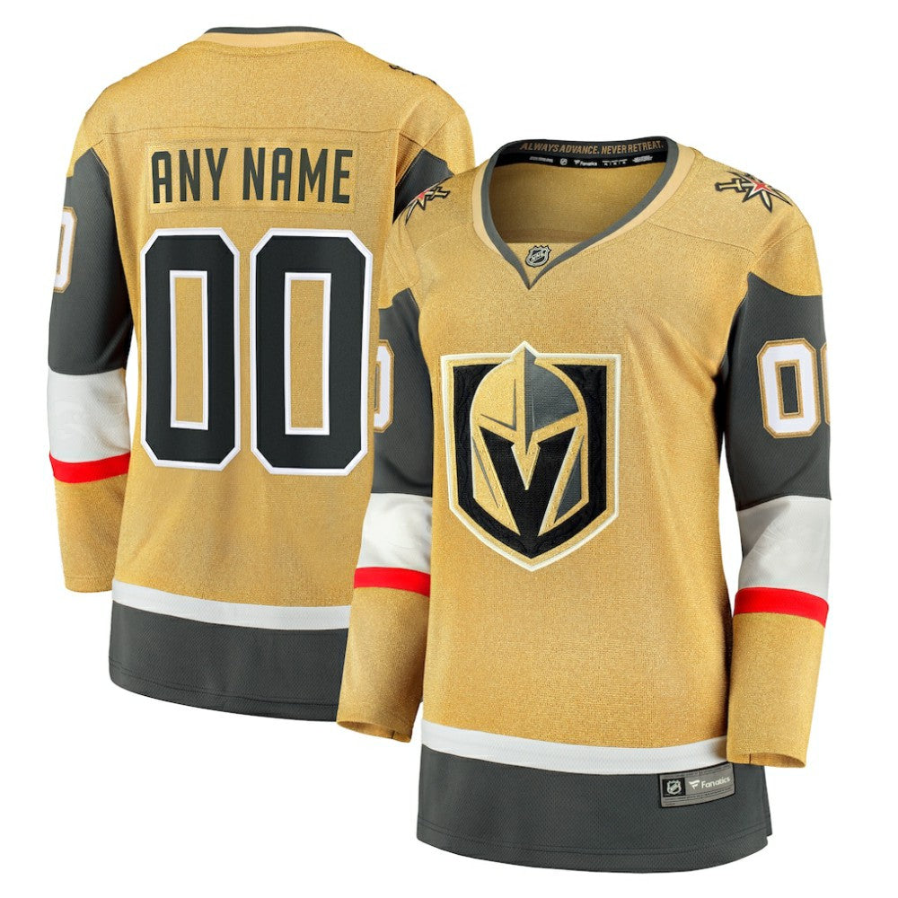 Vegas Golden Knights Fanatics Women's Home Breakaway Custom Jersey - - NHL 200029976