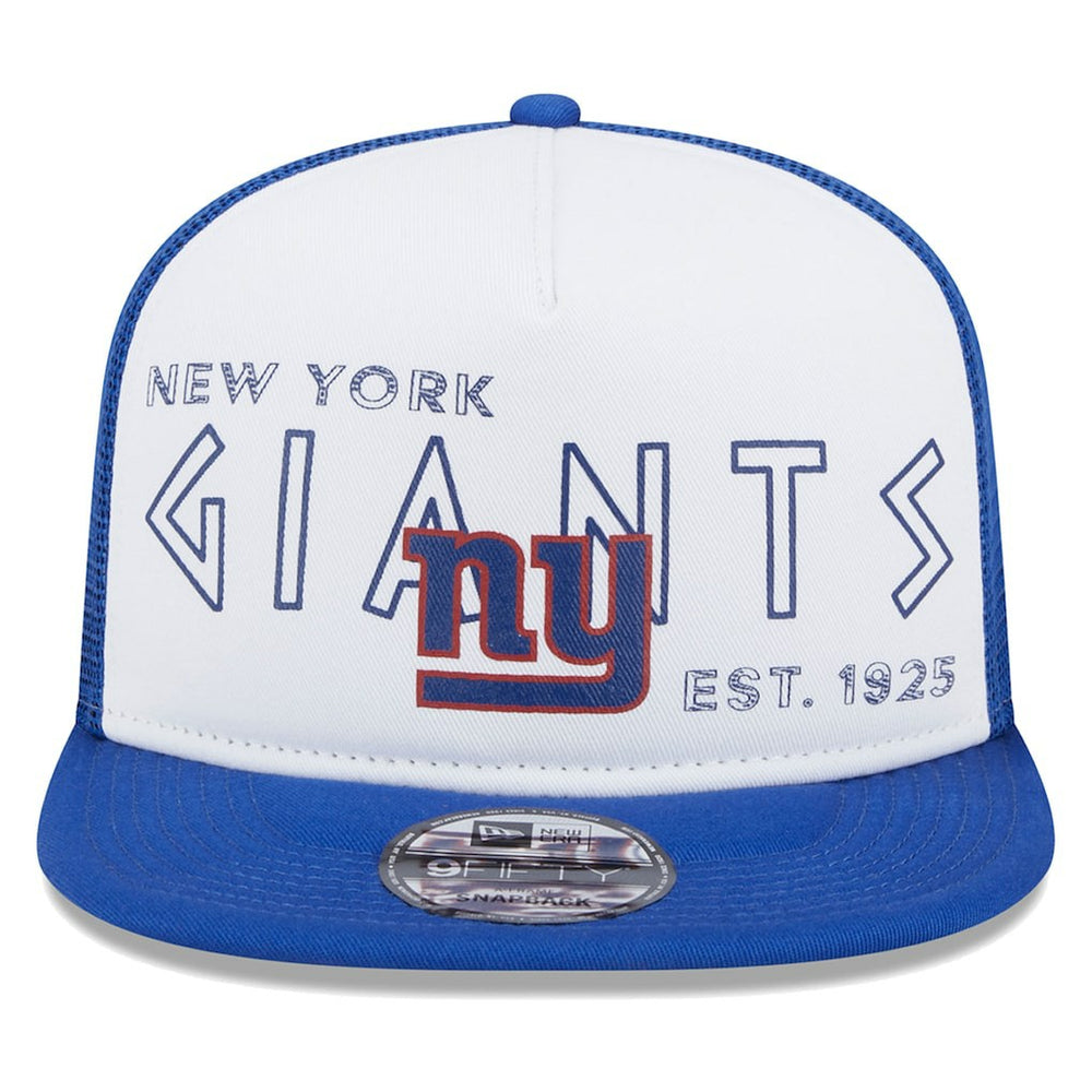 New York Giants New Era Banger 9FIFTY Trucker Snapback Hat White/Royal
