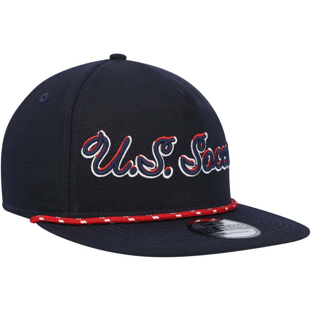 USMNT New Era Script Golfer Adjustable Hat Navy - New Era sale