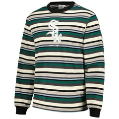 Chicago White Sox PLEASURES Ballpark Long Sleeve T-Shirt - Cream/Green - MLB Discount