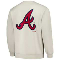 Atlanta Braves PLEASURES Ballpark Pullover Sweatshirt - Gray - MLB Online