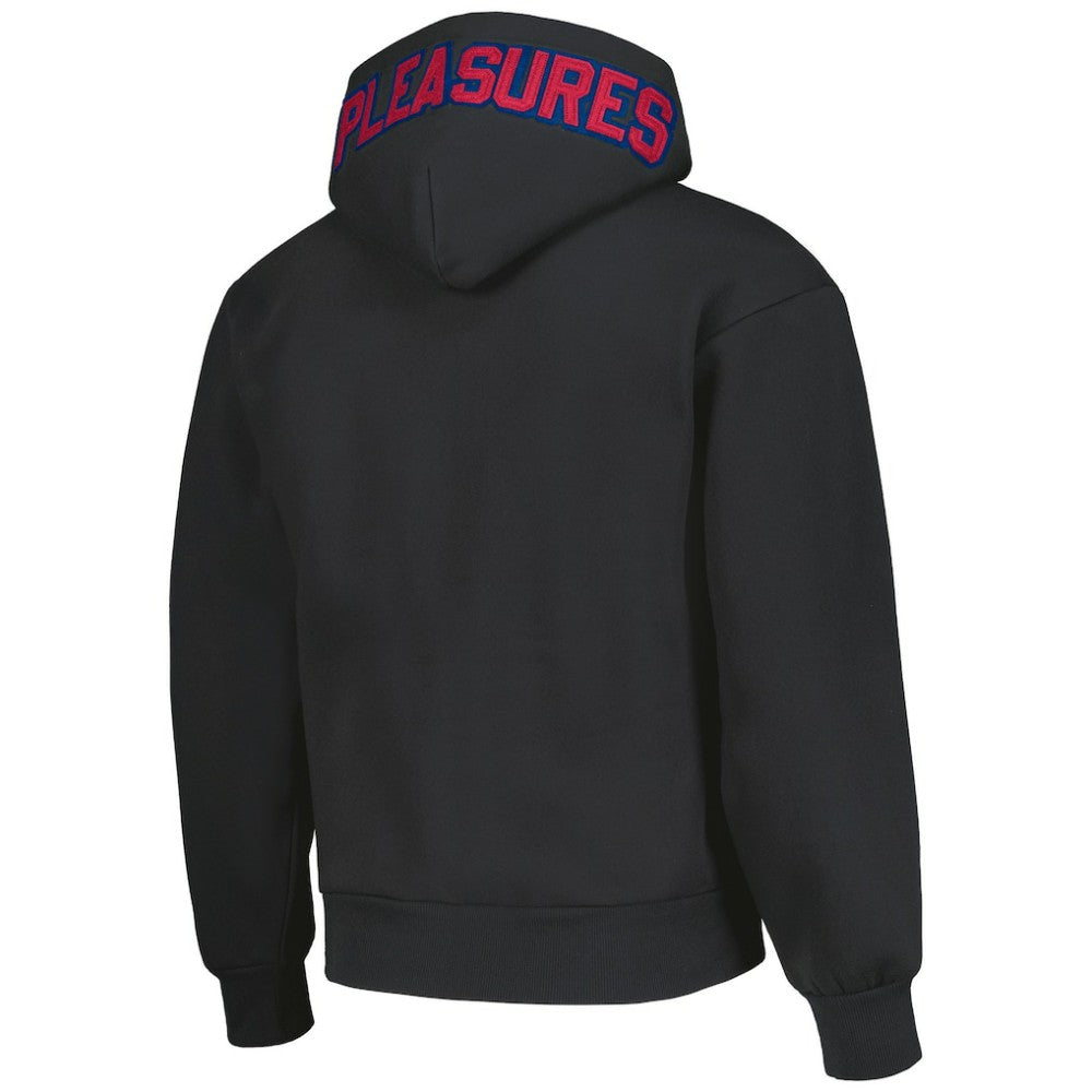 Atlanta Braves PLEASURES Opening Day Full-Zip Hoodie - Black - MLB Lifestyle