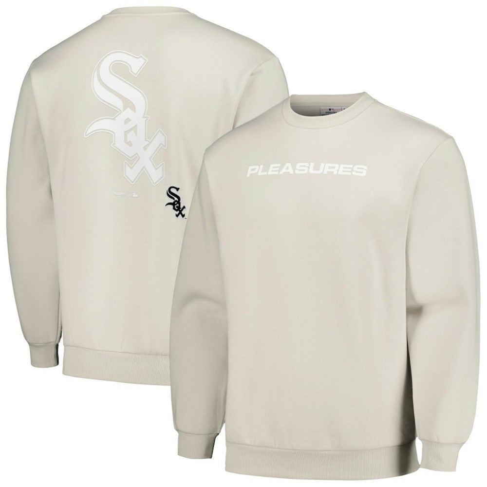 Chicago White Sox PLEASURES Ballpark Pullover Sweatshirt - Gray - MLB Sale