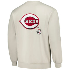 Cincinnati Reds PLEASURES Ballpark Pullover Sweatshirt - Gray - MLB on Sale