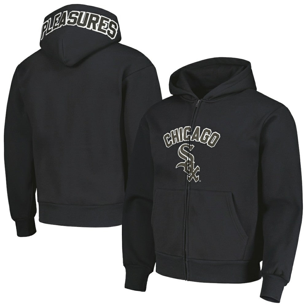 Chicago White Sox PLEASURES Opening Day Full-Zip Hoodie - Black - MLB Discount