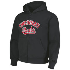 Cincinnati Reds PLEASURES Opening Day Full-Zip Hoodie - Black - MLB Sale