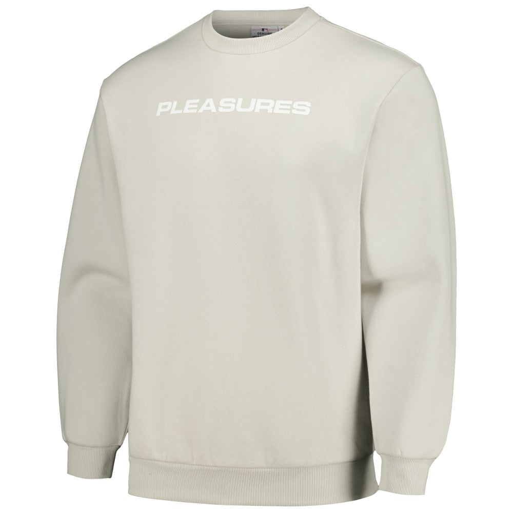 Cleveland Guardians PLEASURES Ballpark Pullover Sweatshirt - Gray - MLB Lifestyle