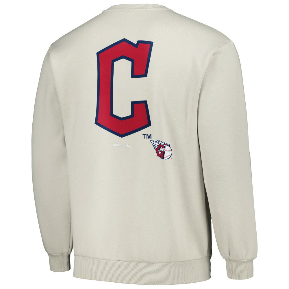 Cleveland Guardians PLEASURES Ballpark Pullover Sweatshirt - Gray - MLB Lifestyle