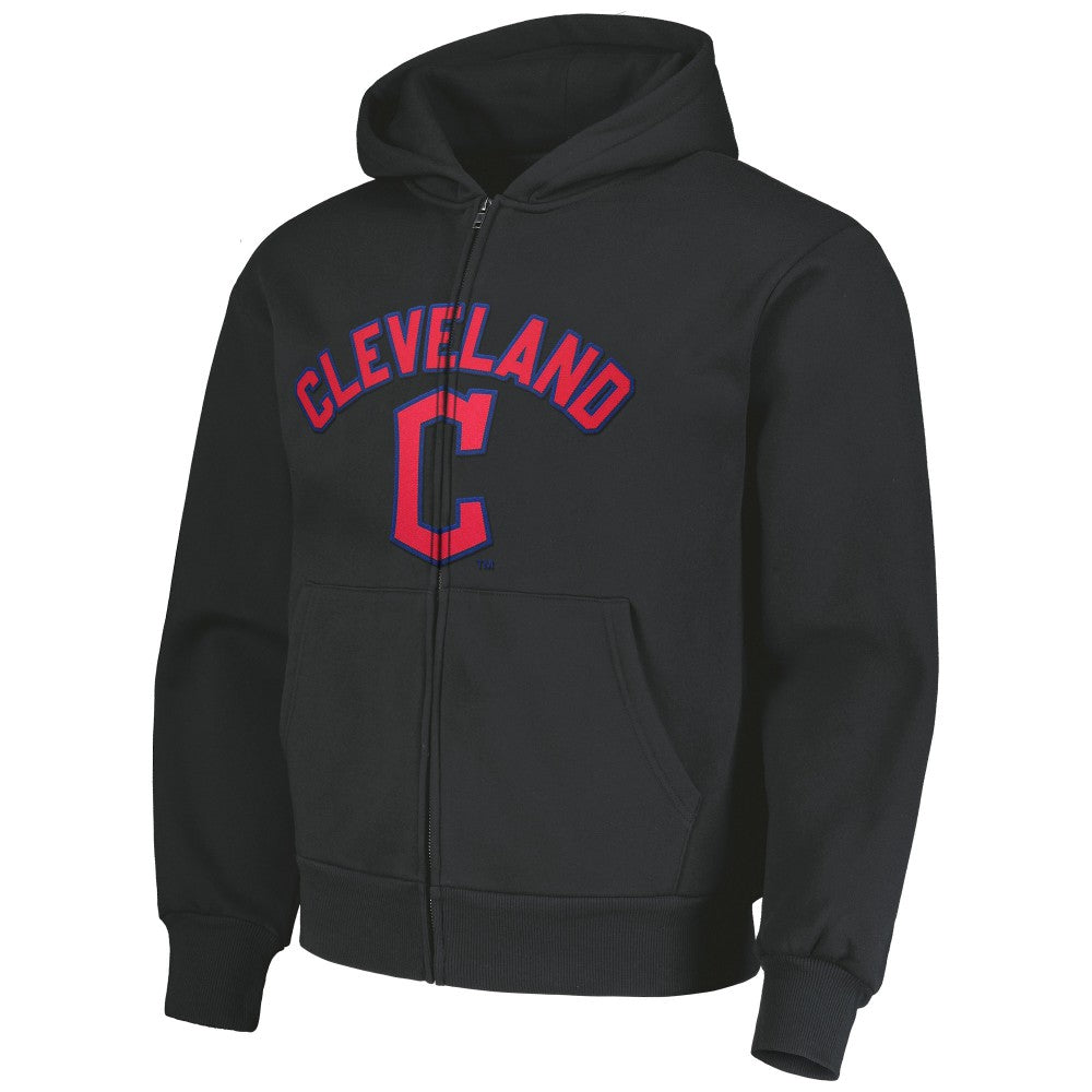 Cleveland Guardians PLEASURES Opening Day Full-Zip Hoodie - Black - MLB Discount