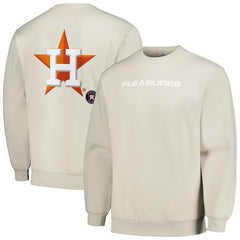 Houston Astros PLEASURES Ballpark Pullover Sweatshirt - Gray - MLB Online