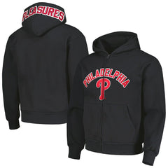 Philadelphia Phillies PLEASURES Opening Day Full-Zip Hoodie - Black - MLB on Sale