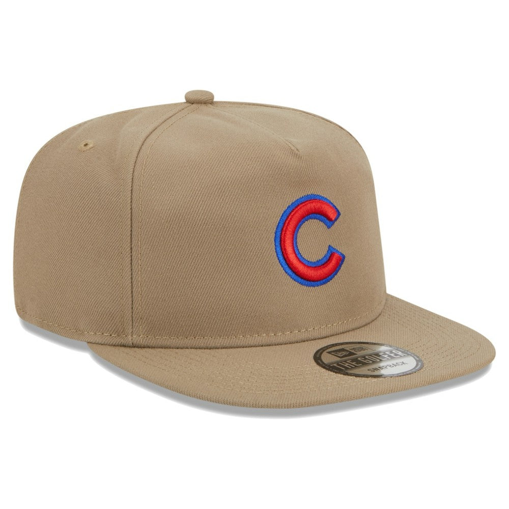Chicago Cubs New Era Golfer Adjustable Hat - Khaki - New Era Discount