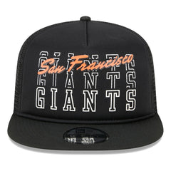 San Francisco Giants New Era  Street Team A-Frame Trucker 9FIFTY Snapback Hat - Black - New Era Discount