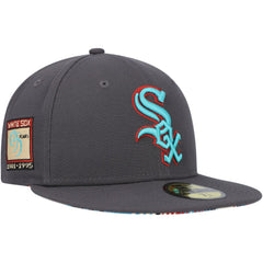 Chicago White Sox New Era  Print Undervisor 59FIFTY Fitted Hat - Graphite - New Era Lifestyle