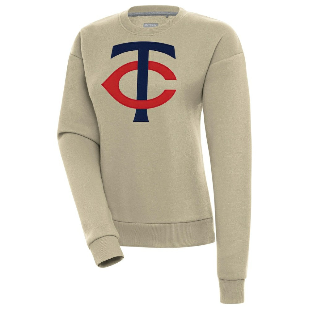 Minnesota Twins Antigua Women's Victory Pullover Sweatshirt - Khaki - MLB Online