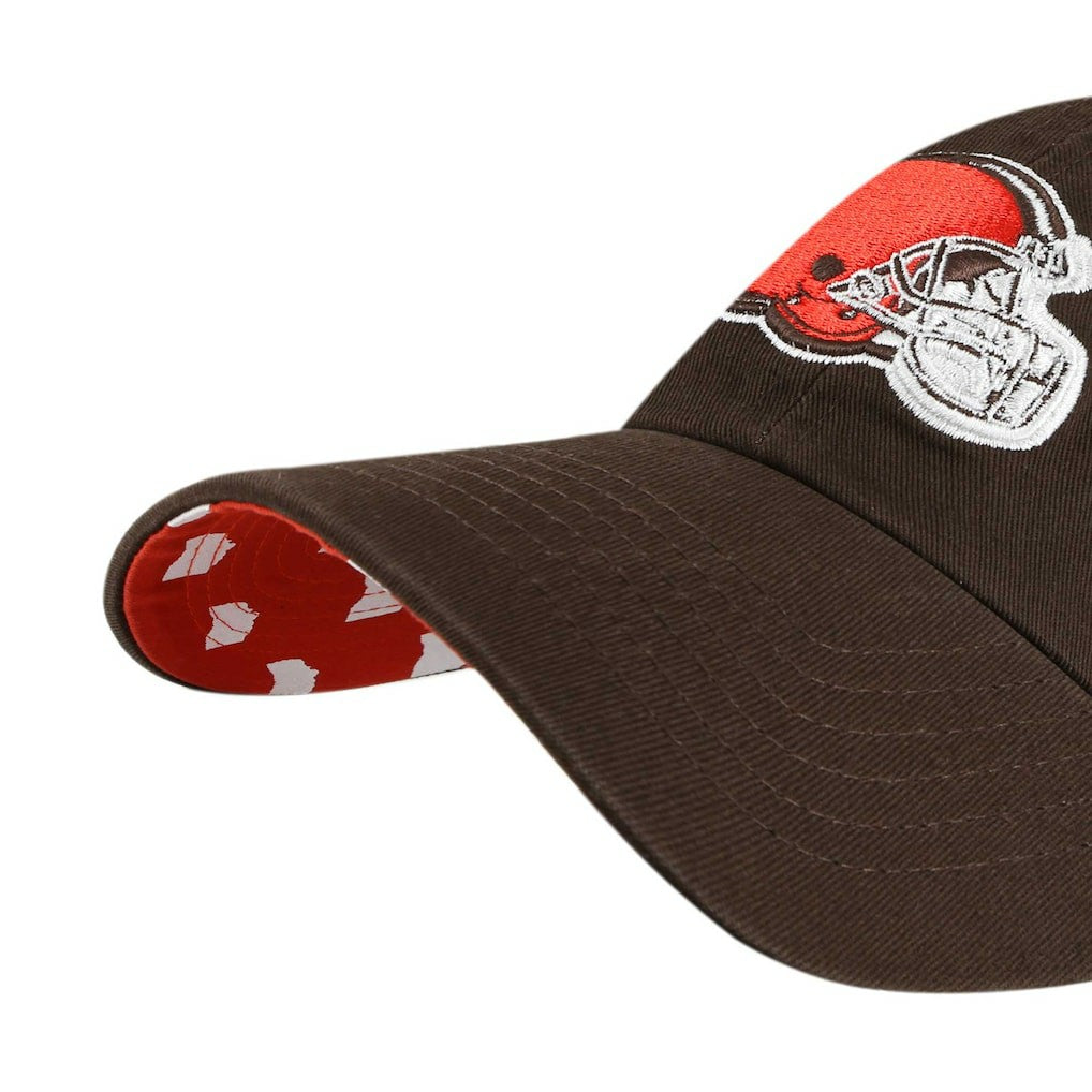 47 brand Cleveland Browns '47 Women's Confetti Icon Clean Up Adjustable Hat Brown
