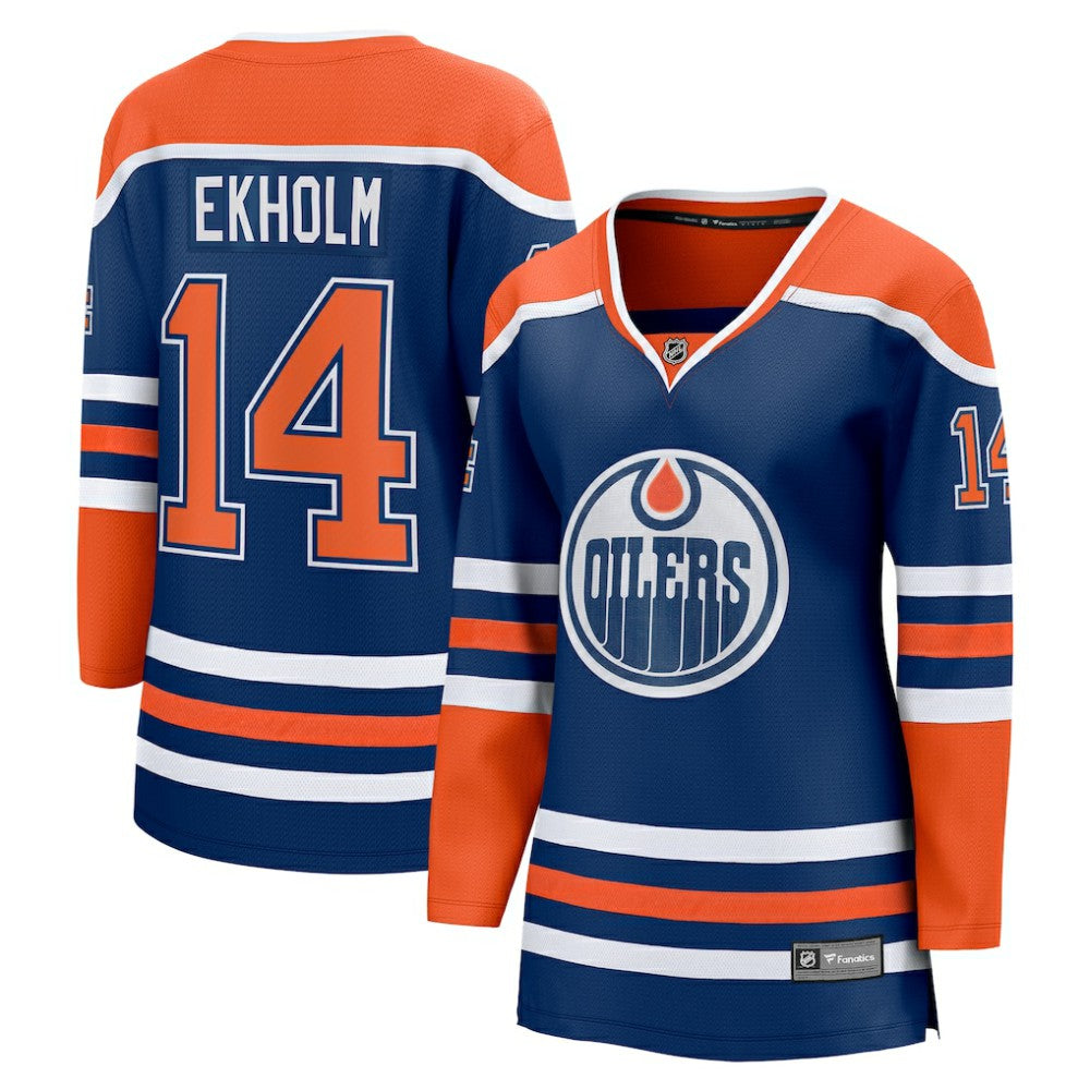 Mattias Ekholm Edmonton Oilers Women's Fanatics Home Breakaway Jersey - Royal - NHL 200037526