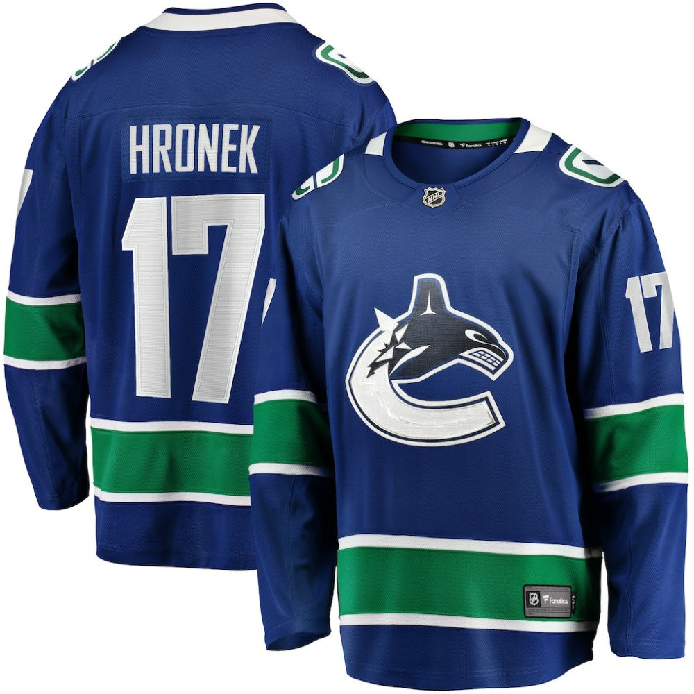Filip Hronek Vancouver Canucks Fanatics Home Breakaway Jersey - Blue - NHL 200037551