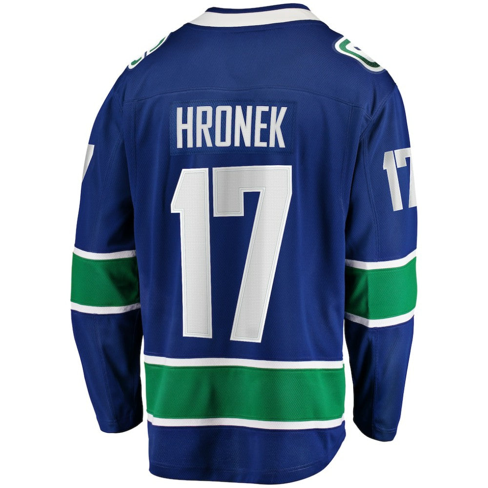 Filip Hronek Vancouver Canucks Fanatics Home Breakaway Jersey - Blue - NHL 200037551