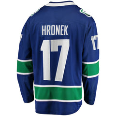 Filip Hronek Vancouver Canucks Fanatics Home Breakaway Jersey - Blue - NHL 200037551