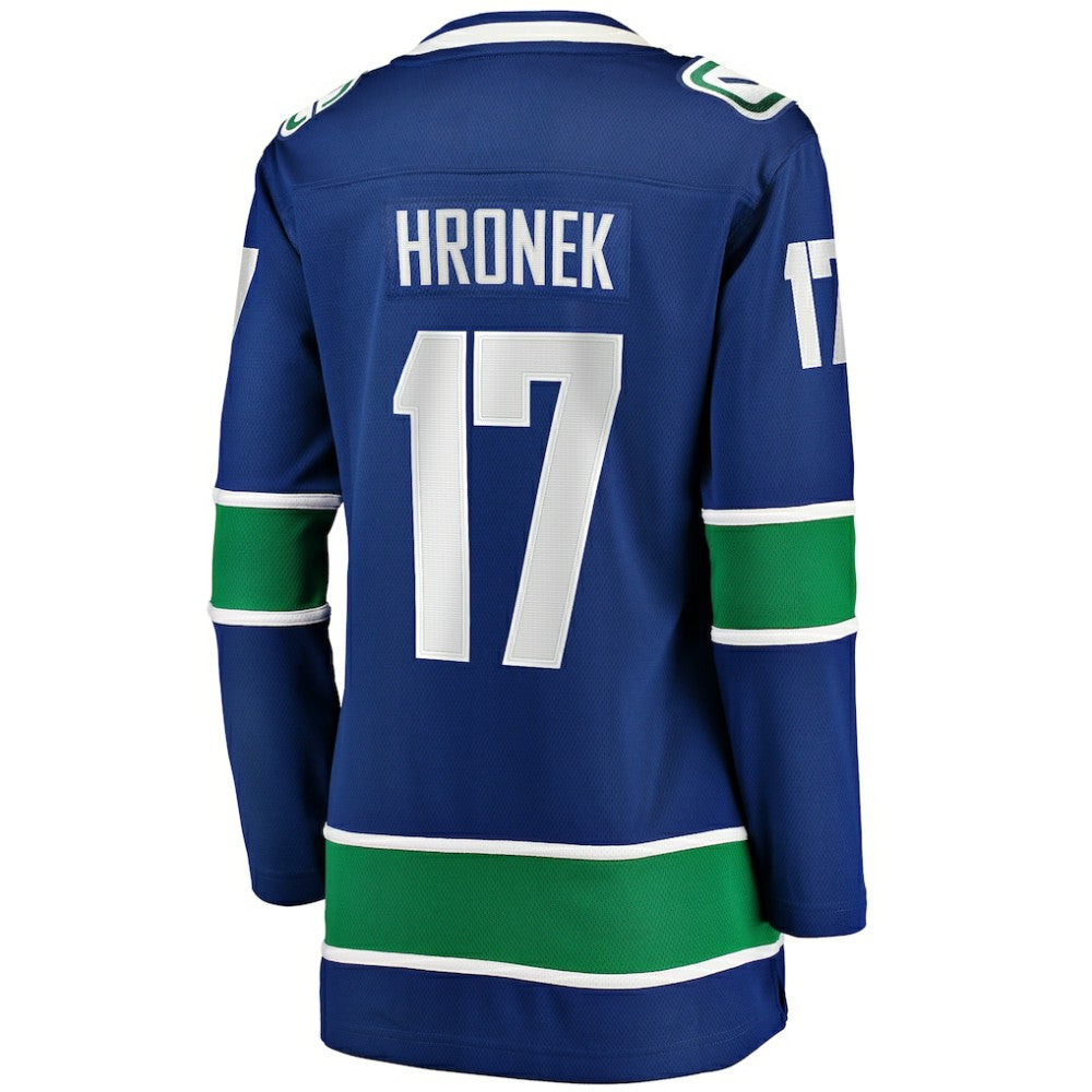 Filip Hronek Vancouver Canucks Women's Fanatics Home Breakaway Jersey - Blue - NHL 200037552